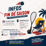 Informations de fin de saison 2025-2026 TOAC Squash Toulouse