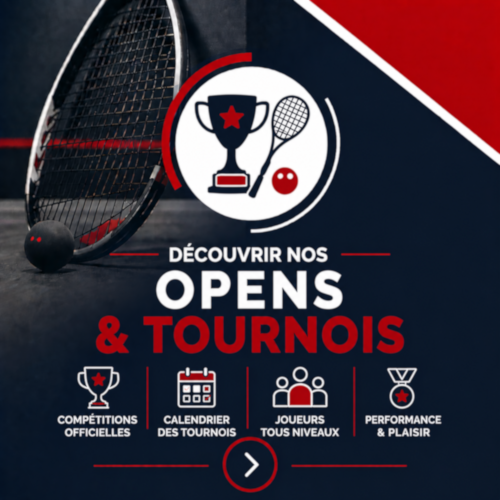 Bouton TOAC Squash Toulouse Opens et Tournois