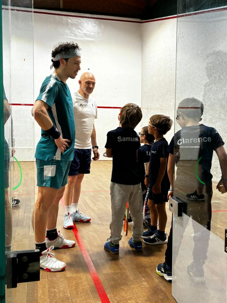 TOAC Squash Toulouse visite Victor Crouin Ecole de Squash