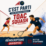 TOAC Squash Toulouse Inscription 2026 2027